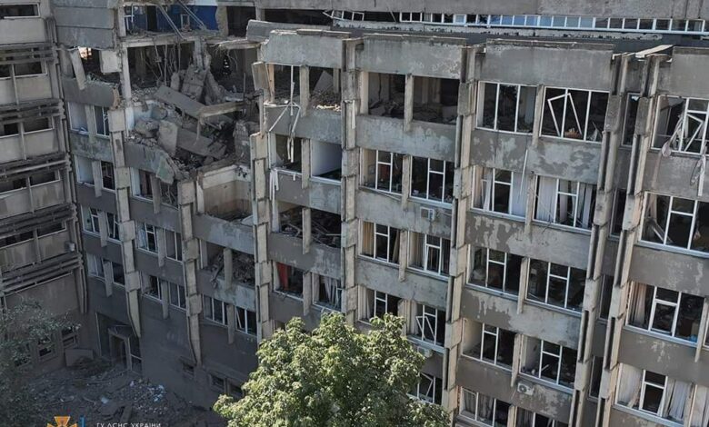 НУК после обстрела рашистами