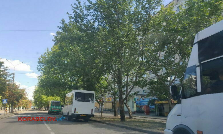 маршрутки напротив пр. Корабелов, 12