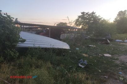 обстрел автостоянки в Корабельном 23.07.22