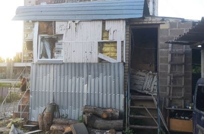 обстрел автостоянки в Корабельном 23.07.22