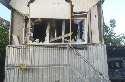 обстрел автостоянки в Корабельном 23.07.22