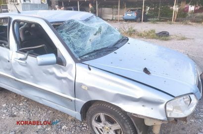 авто: обстрел стоянки в Корабельном 23.07.22