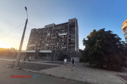 обстрел 23.07.22 многоэтажка окна