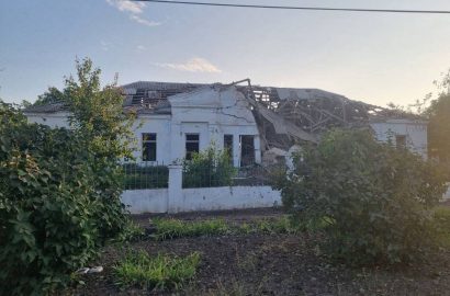 разрушенная школа в Балабановке