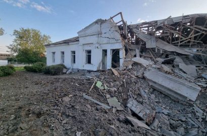 разрушенная школа в Балабановке