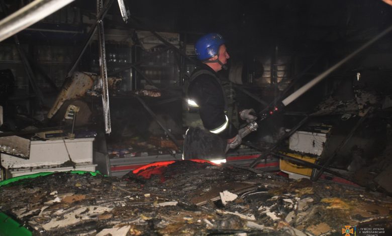 пожар в магазине
