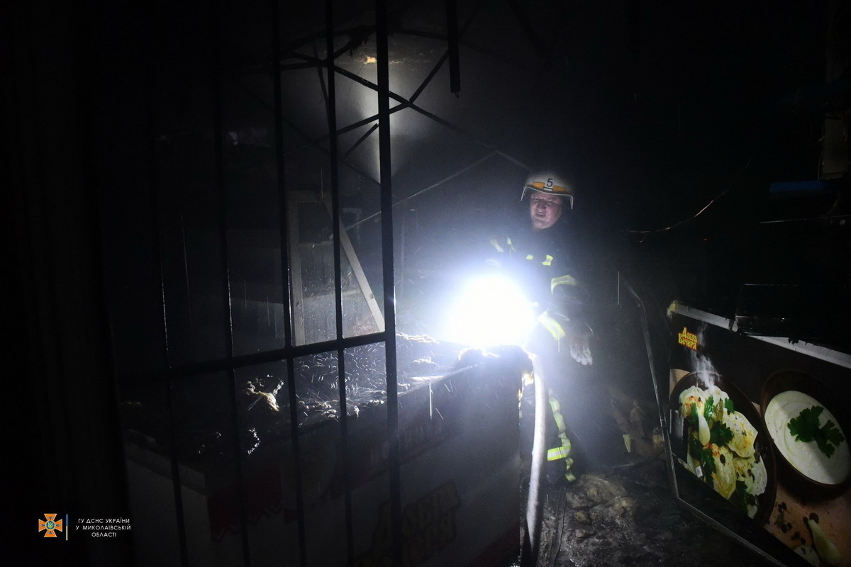 пожар в магазине