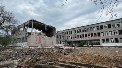 разрушенная российскими ракетами школа №48