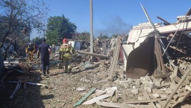 удар по Чаплино