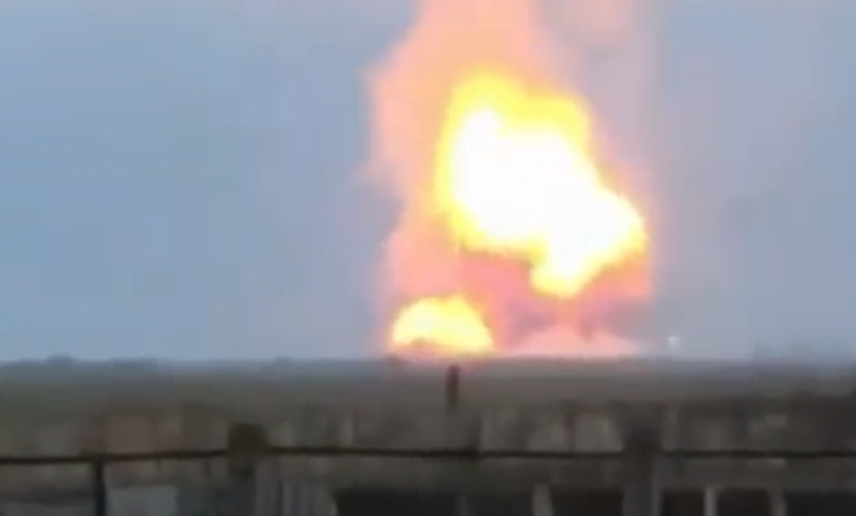 взрыв боеприпасов в Крыму