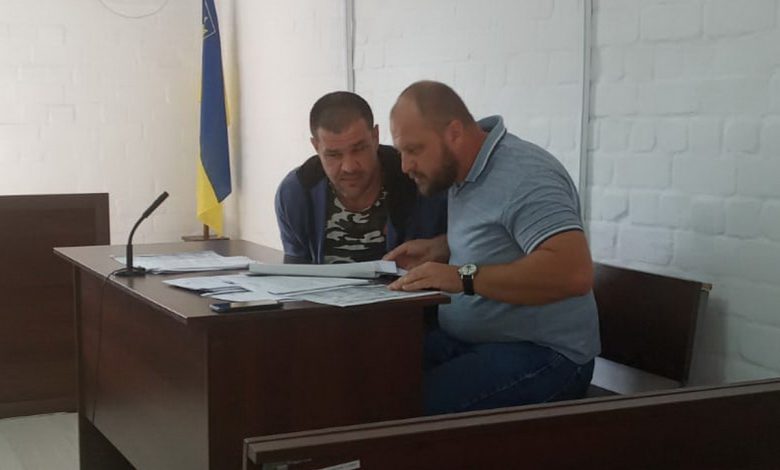 Дмитрий Коваленко и его адвокат Герасимец