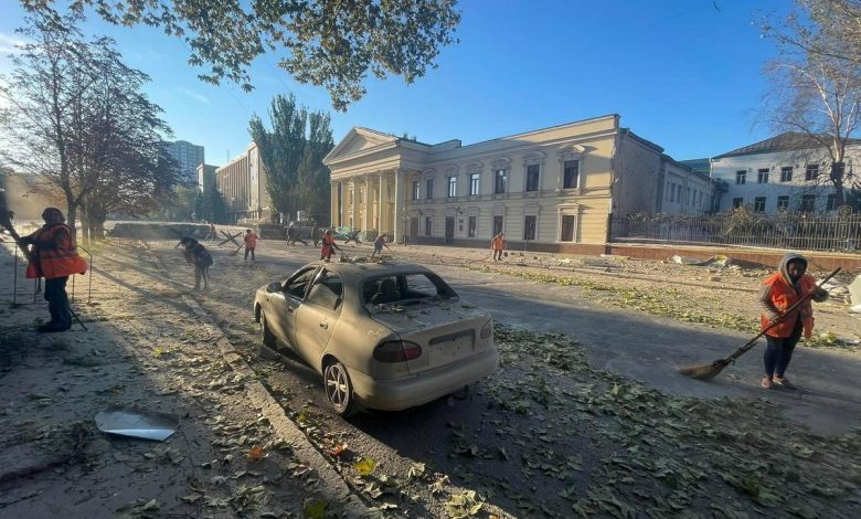 последствия ночного обстрела Николаева