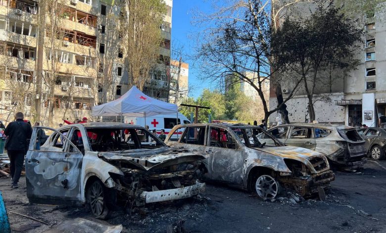 последствия ночного обстрела россиянами