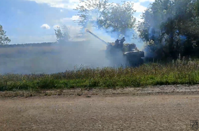 работа артиллерии