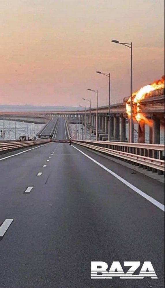 Крымский мост, взрыв
