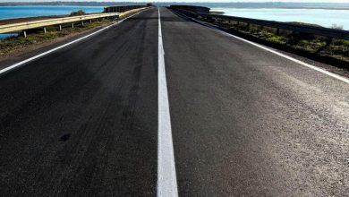 отремонтированная дорога