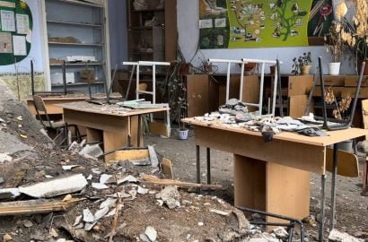 Разрушенная школа в Шевченково. Фото "Суспільне Миколаїв"