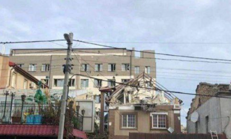 разрушенная гостиница