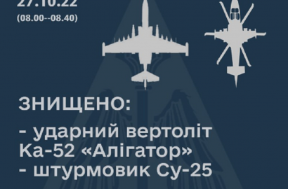 украинские зенитчики сбили самолёт и вертолёт
