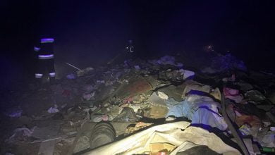 пожар на свалке