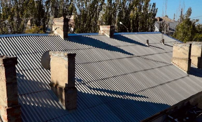 отремонтированная крыша