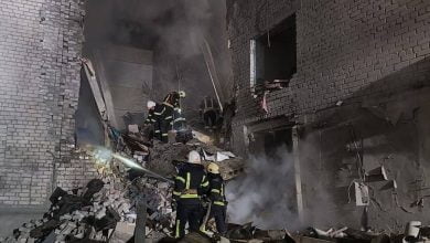 разрушенная многоэтажка в Николаеве