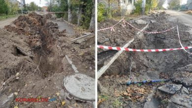 разрытые работниками водоканала дороги