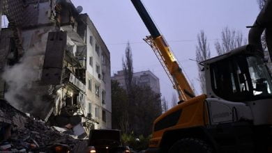 потрадавшая пятиэтажка