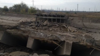 взорванный мост