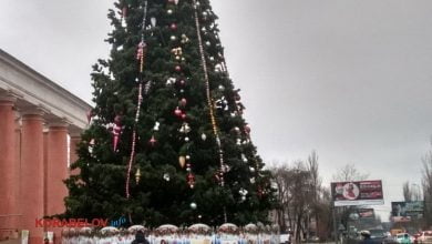 Новогодняя елка с Корабельном районе 2021 г.
