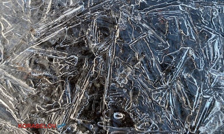 лед на дороге