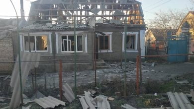 разрушения в частном секторе Корабельного района Николаева от российской атаки