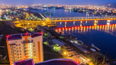 светящийся город