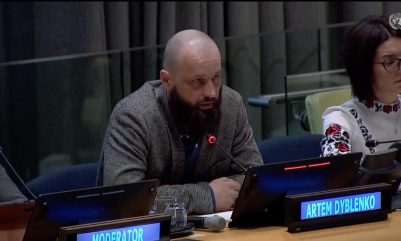 Артём Дыбленко в штаб-квартире ООН