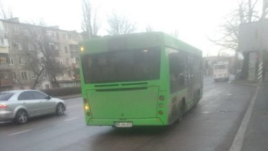 Автобус на маршруте №1 в Николаеве