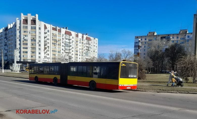 автобус в Корабельном районе Николаева