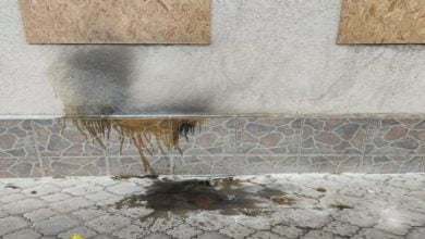 повреждённое здание суда