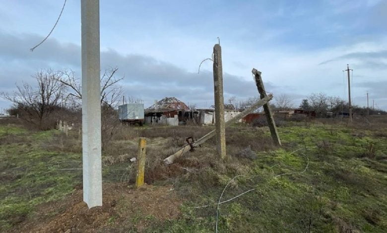Зруйнована електромережа на Миколаївщині