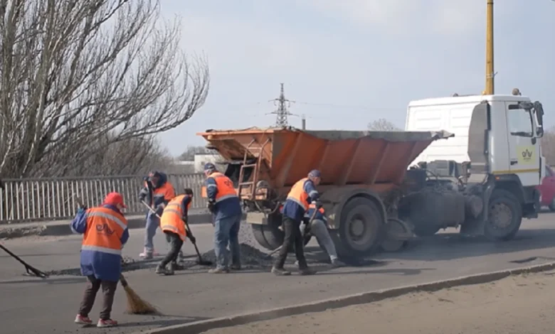 ремонт дороги