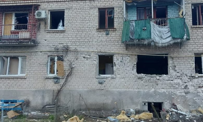 будинок в Очакові, обстріляний росіянами
