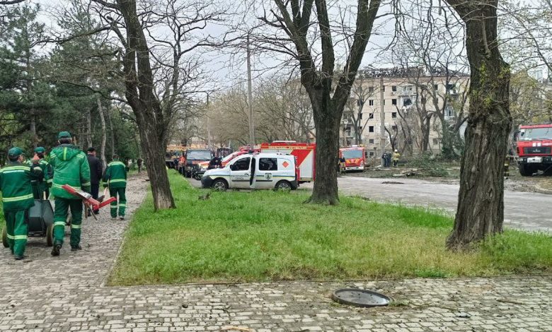 на місці обстрілу в Миколаєві