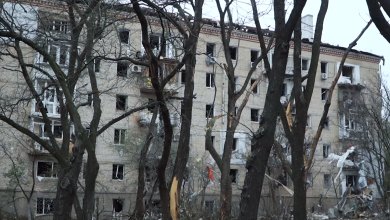 пошкоджена п'ятиповерхівка у Миколаєві