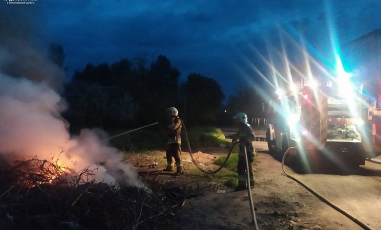 пожежа на відкритій території