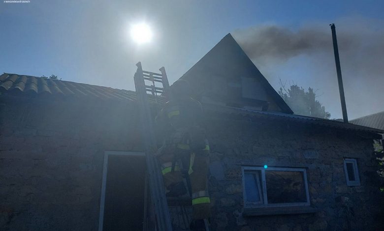 пожежа через обстріл Очакова росіянами