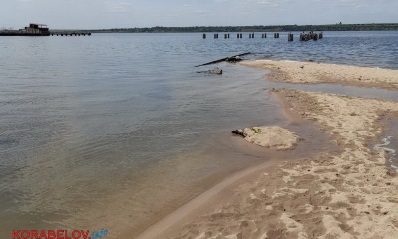 підтоплений пляж "Чайка" в Корабельному районі