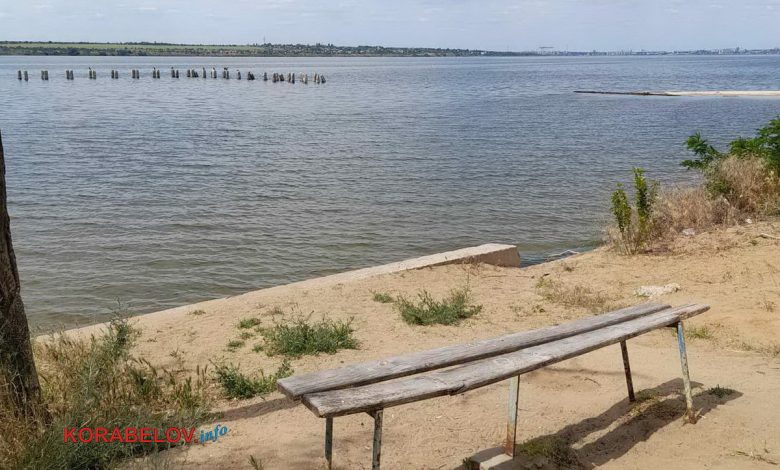 підтоплений пляж "Чайка" в Миколаєві