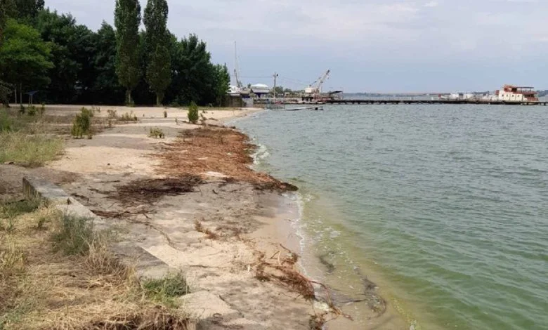 рівень води в районі пляжу "Чайка"