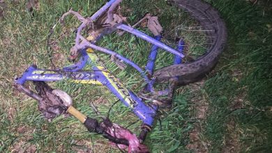 розтрощений велосипед