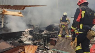 через влучання по базі відпочинку сталася пожежа