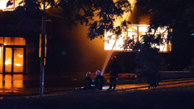 пожежа в Одесі після обстрілу